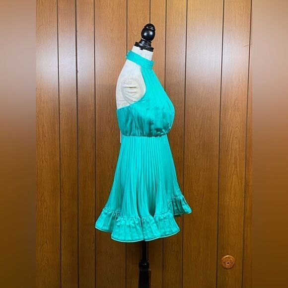 Amur  Amiri Pleated Halter Minidress size 2 - Picture 10 of 13